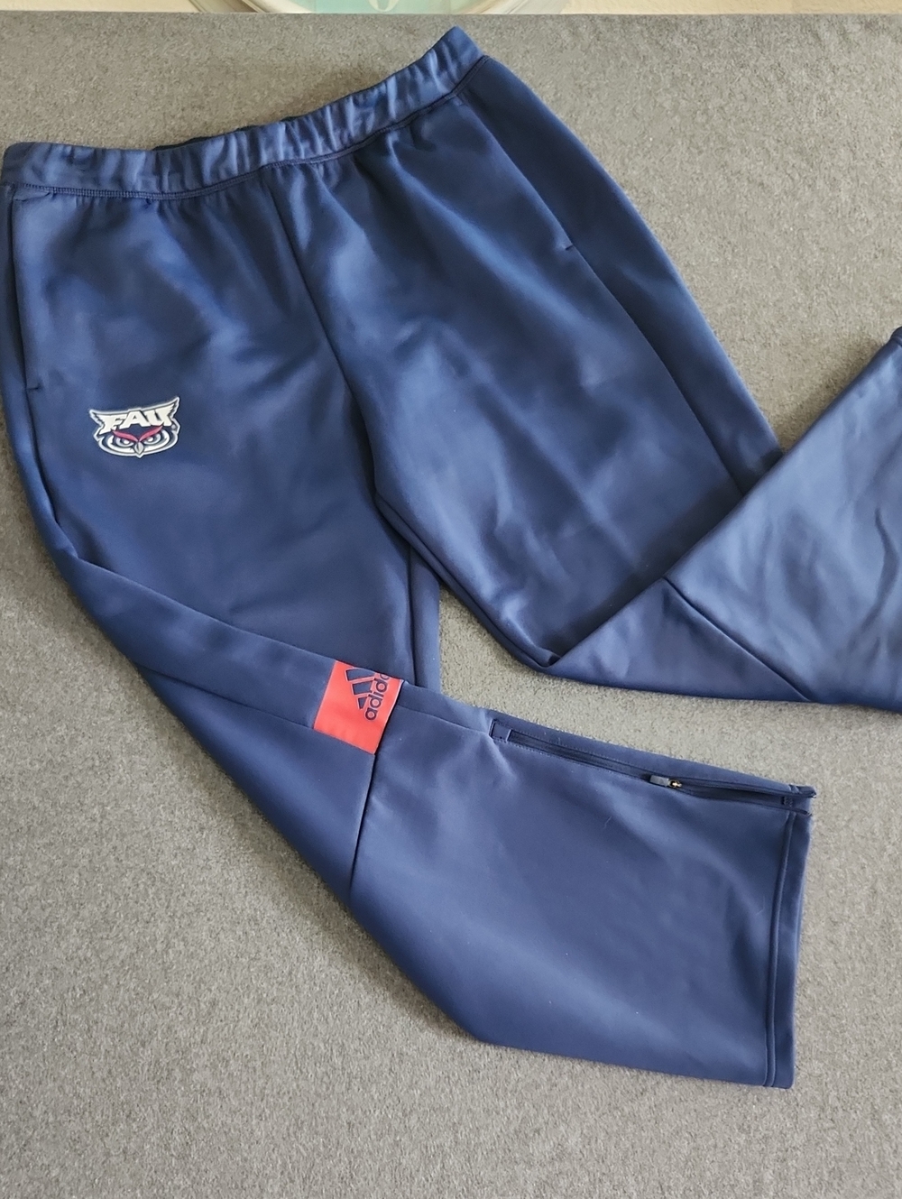 Adidas FAU Florida Atlantic University Mens Navy Track Pants Size 2X Basketball